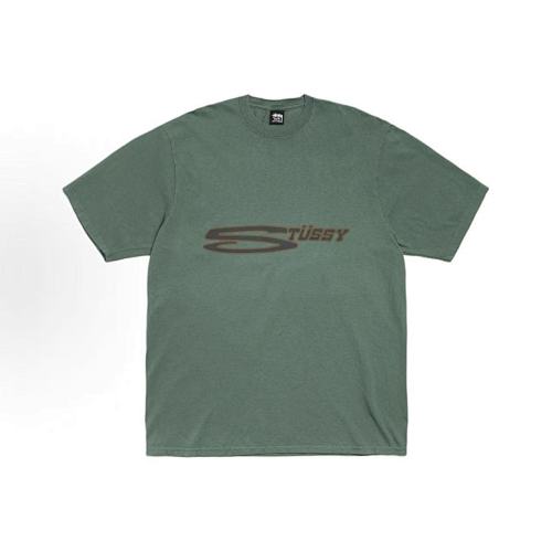 EM Sneakers Stussy Letter Print T-shirt #XB2193 Black /White /Orange /Blue /Green