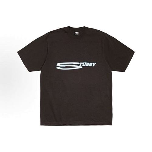 EM Sneakers Stussy Letter Print T-shirt #XB2193 Black /White /Orange /Blue /Green
