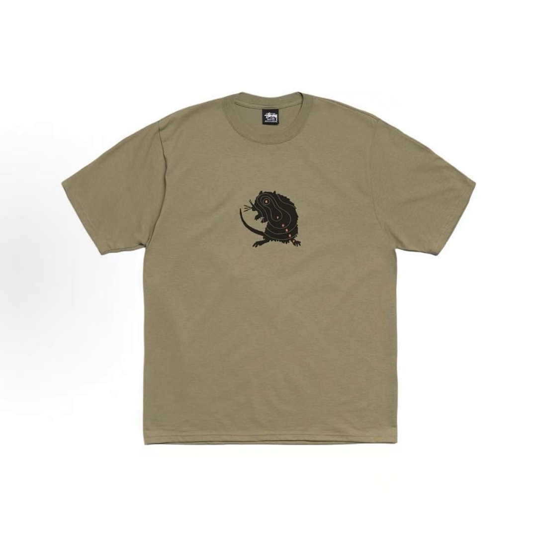 EM Sneakers Stussy Mouse PrintT-shirt #XB2184 Black /White /Navy /Khaki /Red