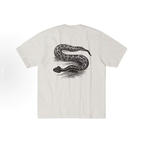 EM Sneakers Stussy Snake Print T-shirt #XB2189 White /Green /Blue /Orange