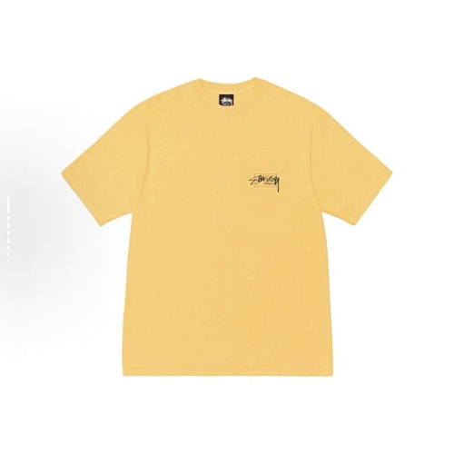 EM Sneakers Stussy Square Letter Print T-shirt #XB2194 Black /White /Yellow /Blue /Purple