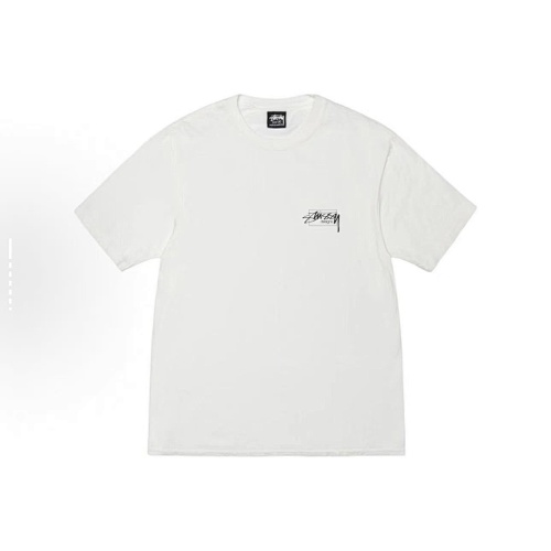 EM Sneakers Stussy Square Letter Print T-shirt #XB2194 Black /White /Yellow /Blue /Purple