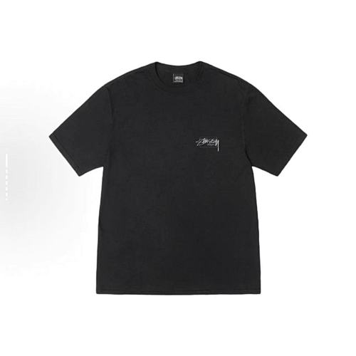 EM Sneakers Stussy Square Letter Print T-shirt #XB2194 Black /White /Yellow /Blue /Purple