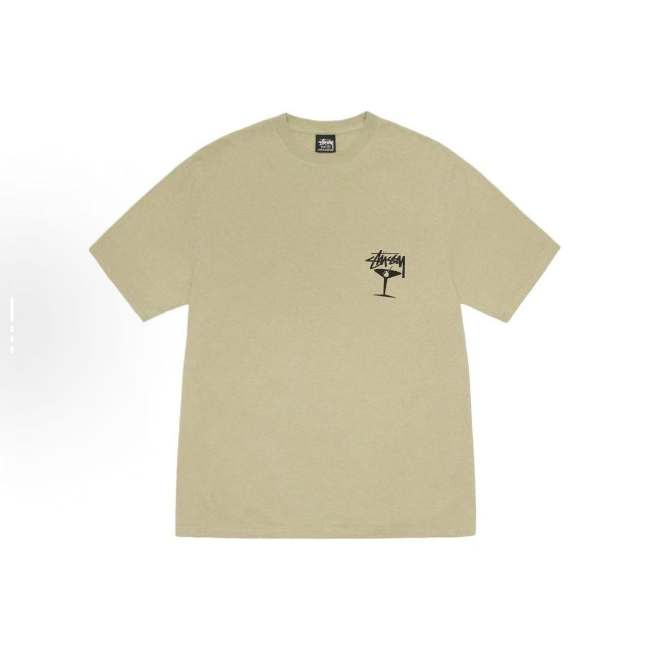 EM Sneakers Stussy Wine Glass PrintT-shirt #XB2183 Black /White /Blue /Khaki