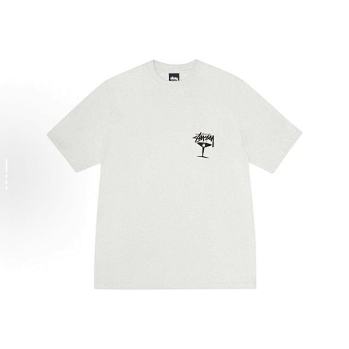 EM Sneakers Stussy Wine Glass PrintT-shirt #XB2183 Black /White /Blue /Khaki