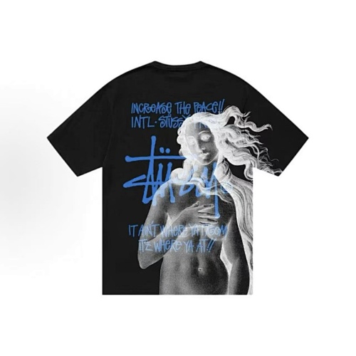 EM Sneakers Stussy Women's Printed T-shirt #XB2182 Black /White /Blue /Green