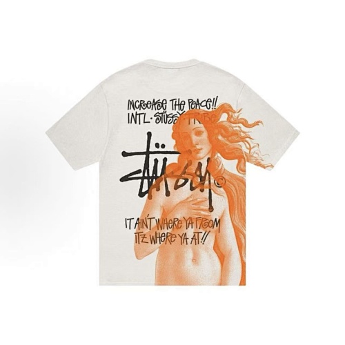 EM Sneakers Stussy Women's Printed T-shirt #XB2182 Black /White /Blue /Green