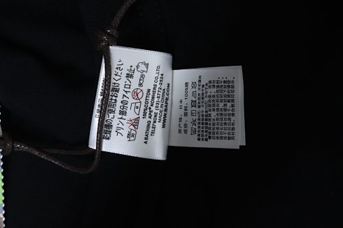 EM Sneakers BAPE 26SS Ape Head Classic Diamond Pattern Print Short-Sleeve T-Shirt Black