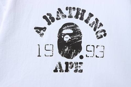 EM Sneakers BAPE 26SS Classic 1993 Distressed Ape Head Print T-Shirt White