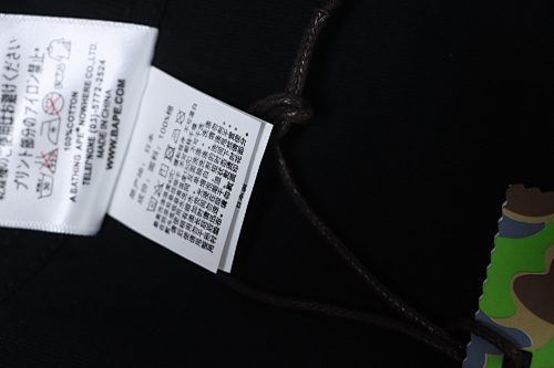 EM Sneakers BAPE 26SS Classic Red Label Ape Head Print T-Shirt Black