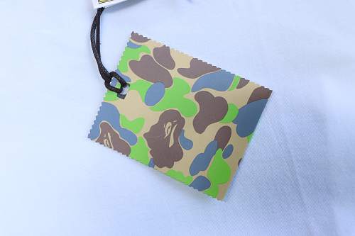 EM Sneakers BAPE 26ss Macaron Ape Head Letter Print T-shirt White
