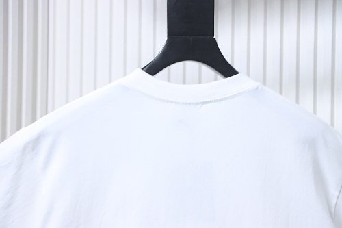 EM Sneakers BAPE 26SS Vertical Stripe Color Block Camouflage Ape Head Print T-Shirtt White