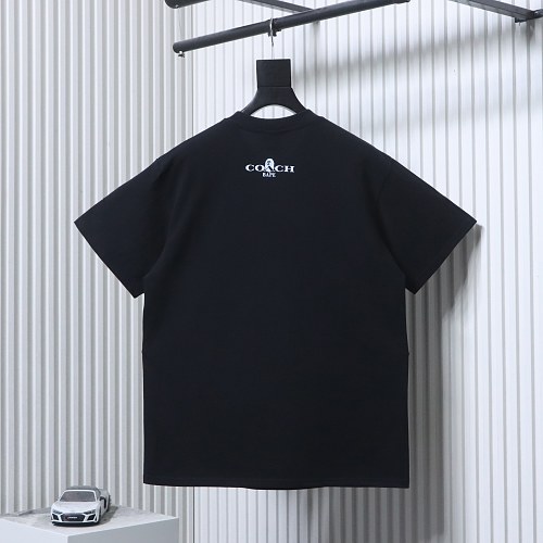 EM Sneakers BAPE x COACH 26SS Collaboration Dinosaur and Ape Head Print T-Shirt Black