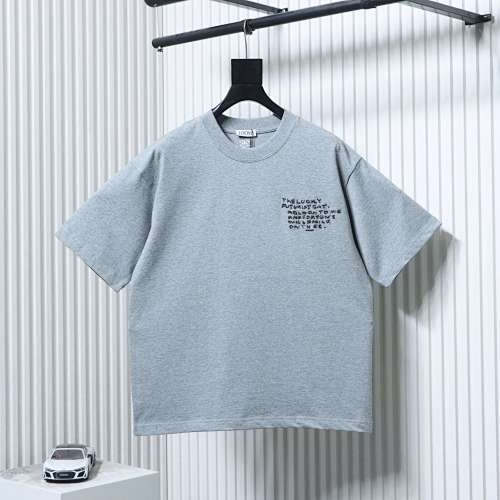 EM Sneakers Loewe x Louis Wain Kitten Logo Embroidered T-shirt Gray