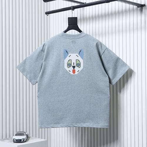 EM Sneakers Loewe x Louis Wain Kitten Logo Embroidered T-shirt Gray