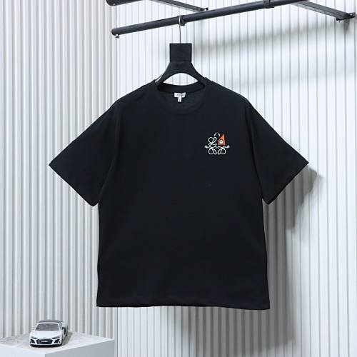 EM Sneakers Loewe x Louis Wain Limited Edition Monster Eyes Logo Embroidered T-Shirt Black