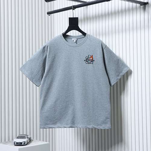 EM Sneakers Loewe x Louis Wain Limited Edition Monster Eyes Logo Embroidered T-Shirt Gray