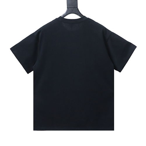 EM Sneakers Loewe 2026SS Nine-Grid Embroidered Logo T-Shirt Black