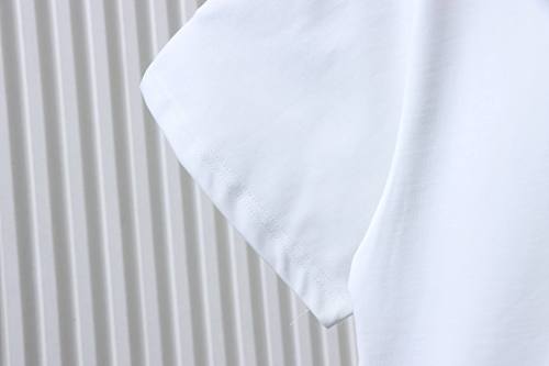 EM Sneakers Loewe 2026SS Nine-Grid Embroidered Logo T-Shirt White