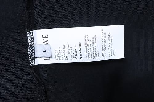 EM Sneakers Loewe 24ss Embroidered Logo T-shirt Black