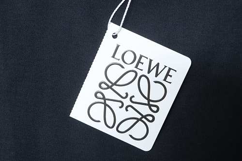 EM Sneakers Loewe 24ss Embroidered Logo T-shirt Black