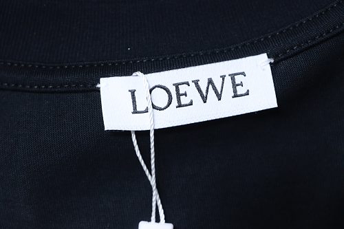EM Sneakers Loewe 24ss Embroidered Logo T-shirt Black