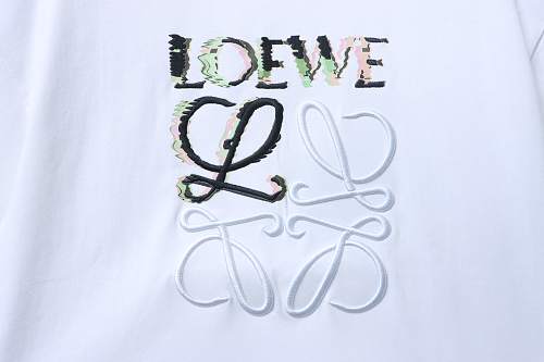 EM Sneakers Loewe 24ss Embroidered Logo T-shirt White