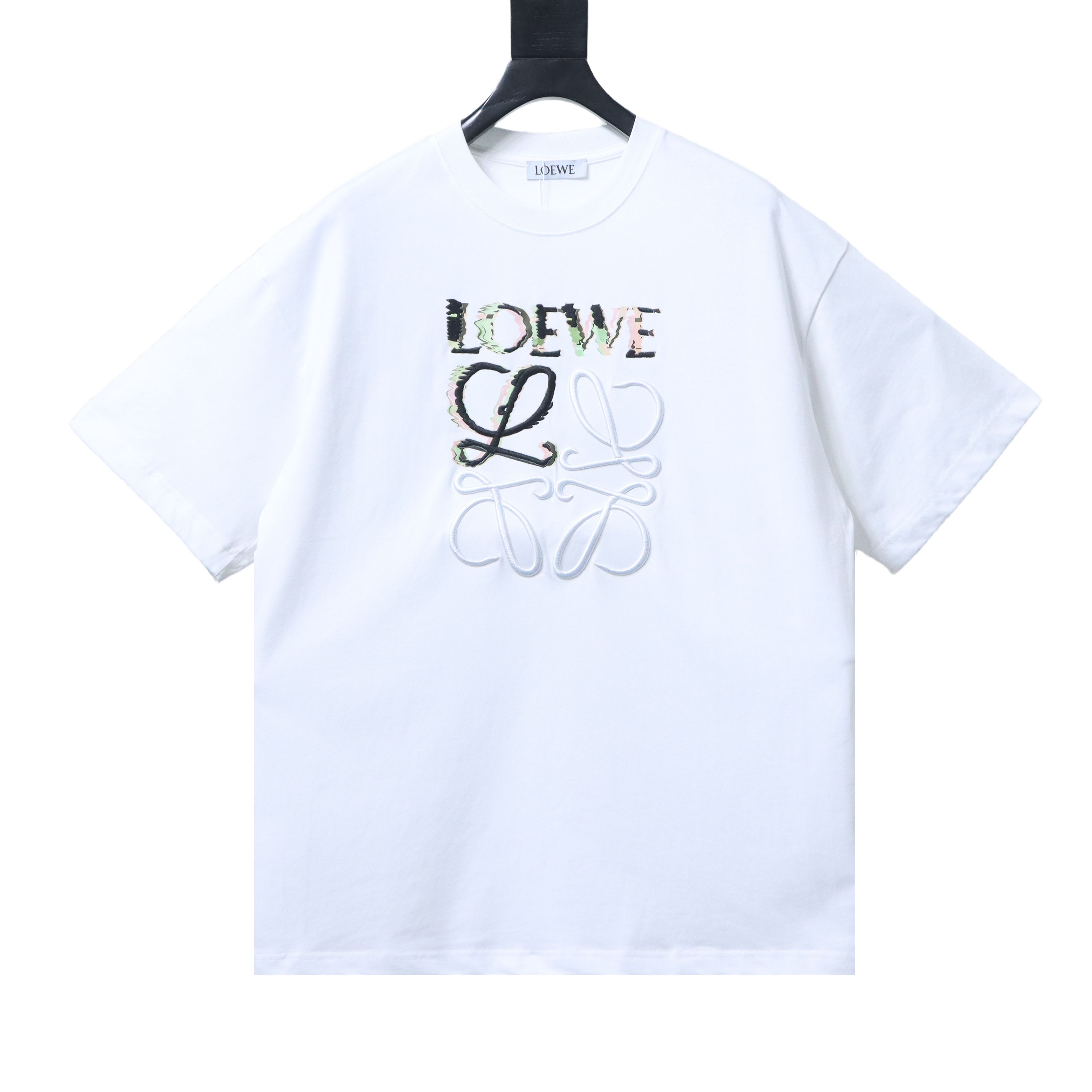 EM Sneakers Loewe 24ss Embroidered Logo T-shirt White