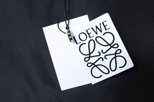EM Sneakers Loewe 25ss Graffiti Painted Flocked Print T-shirt Black