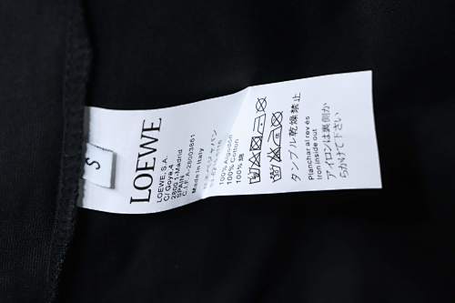 EM Sneakers Loewe 25ss Graffiti Painted Flocked Print T-shirt Black