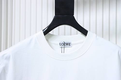 EM Sneakers Loewe 25ss Graffiti Painted Flocked Print T-shirt White
