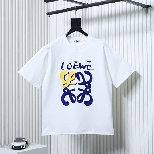 EM Sneakers Loewe 25ss Graffiti Painted Flocked Print T-shirt White
