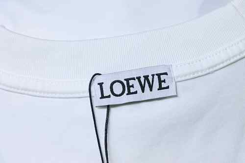EM Sneakers Loewe 25ss Graffiti Painted Flocked Print T-shirt White