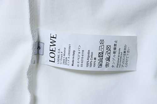 EM Sneakers Loewe 25ss Graffiti Painted Flocked Print T-shirt White
