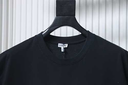 EM Sneakers Loewe 25ss Suede Logo Foam Print T-shirt Black