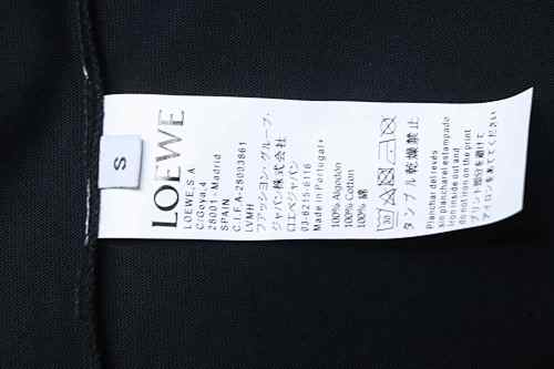 EM Sneakers Loewe 25ss Suede Logo Foam Print T-shirt Black