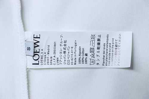 EM Sneakers Loewe 25ss Suede Logo Foam Print T-shirt White