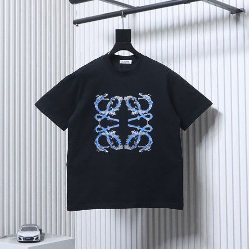 EM Sneakers Loewe 25ss Wave Logo Print T-shirt Black
