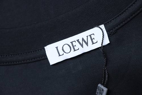 EM Sneakers Loewe 25ss Wave Logo Print T-shirt Black