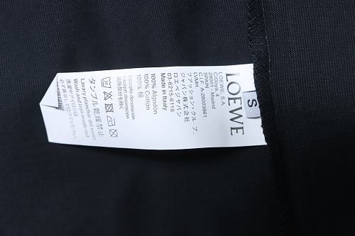 EM Sneakers Loewe 25ss Wave Logo Print T-shirt Black