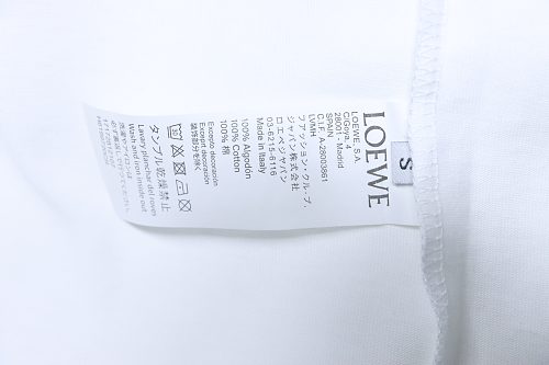EM Sneakers Loewe 25ss Wave Logo Print T-shirt White