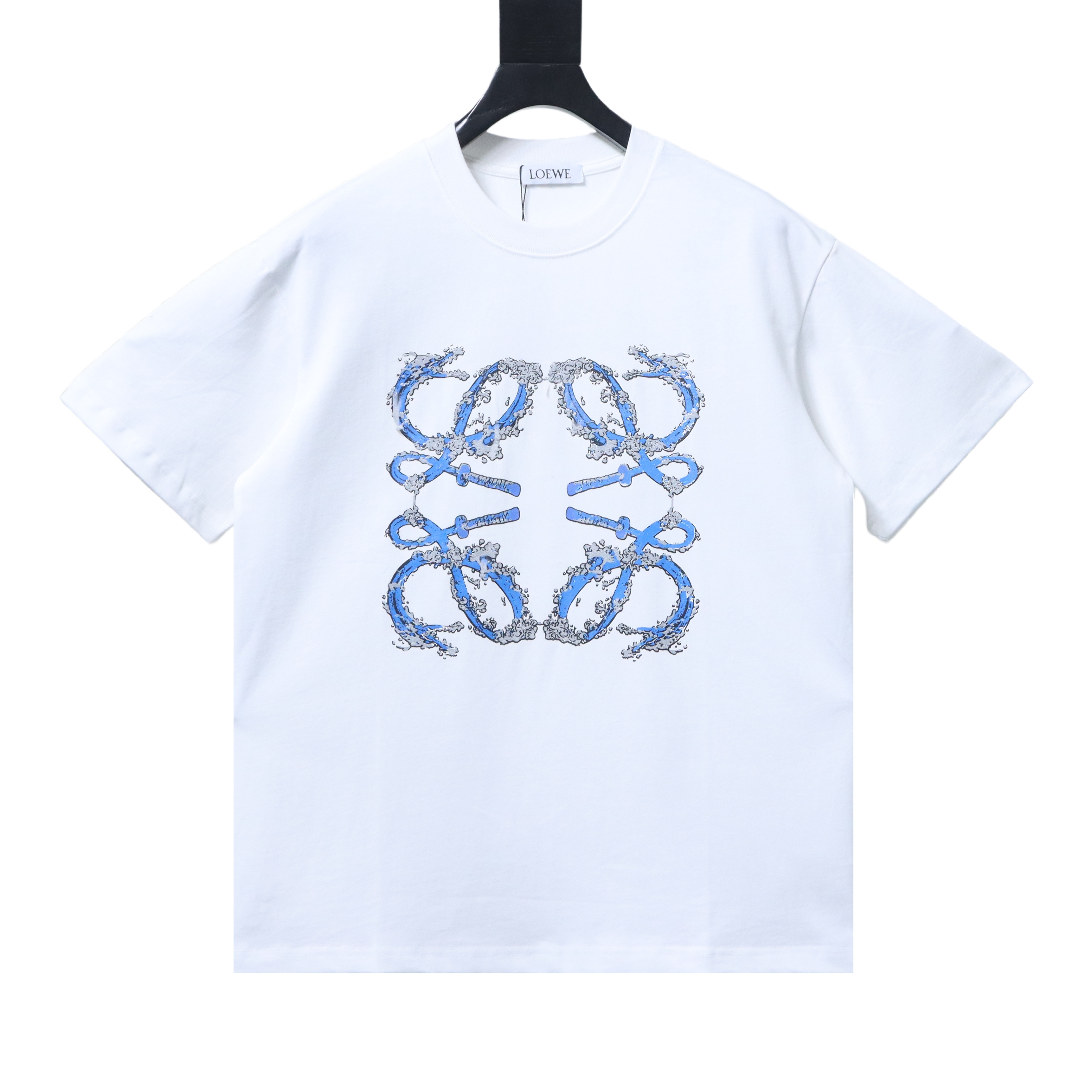 EM Sneakers Loewe 25ss Wave Logo Print T-shirt White