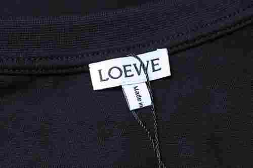 EM Sneakers Loewe 26SS Colorful Embroidered T-shirt Black