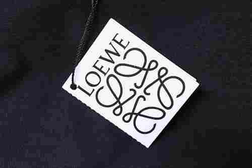 EM Sneakers Loewe 26SS Colorful Embroidered T-shirt Black