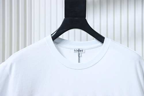 EM Sneakers Loewe 26SS Colorful Embroidered T-shirt White