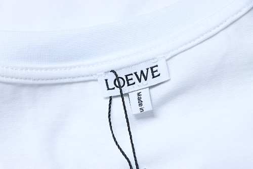 EM Sneakers Loewe 26SS Colorful Embroidered T-shirt White
