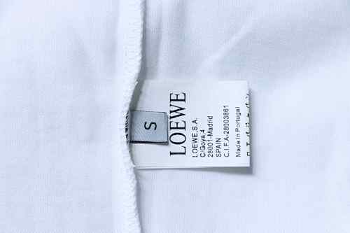EM Sneakers Loewe 26SS Colorful Embroidered T-shirt White