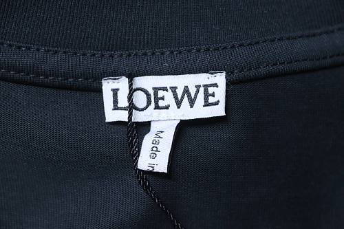 EM Sneakers Loewe 26SS Colorful Logo Embroidered T-shirt Black