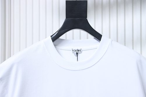 EM Sneakers Loewe 26SS Colorful Logo Embroidered T-shirt White
