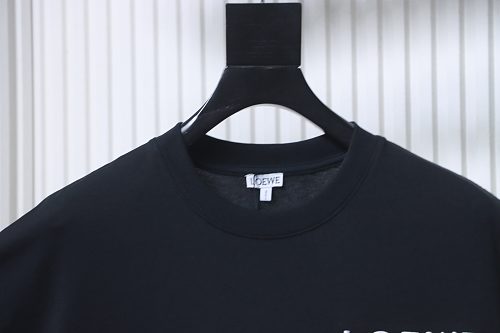 EM Sneakers Loewe 26SS Faux Pocket Color Block Logo T-Shirt Black